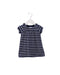 A Navy Short Sleeve Dresses from Jacadi in size 3-6M for girl. (Front View)