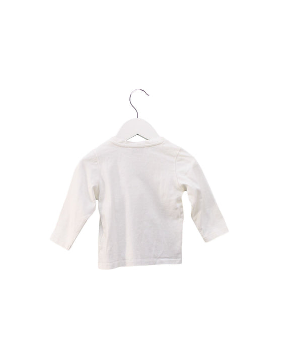 A White Long Sleeve Tops from Cyrillus in size 6-12M for boy. (Back View)