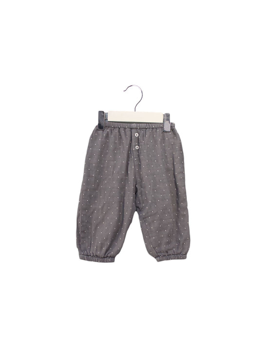 A Grey Casual Pants from Bout'Chou in size 3-6M for girl. (Front View)