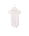 A White Short Sleeve Bodysuits from Petit Bateau in size 3-6M for girl. (Front View)