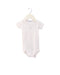 A White Short Sleeve Bodysuits from Petit Bateau in size 3-6M for girl. (Front View)
