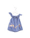 A Blue Sleeveless Dresses from Seed in size 3-6M for girl. (Front View)