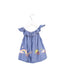 A Blue Sleeveless Dresses from Seed in size 3-6M for girl. (Back View)