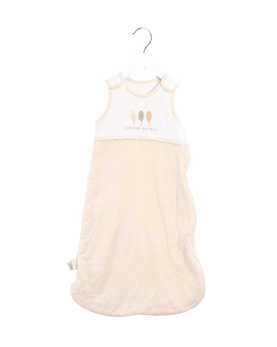 A Beige Sleepsacs from Natures Purest in size 0-3M for neutral. (Front View)
