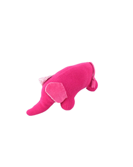 A Pink Soft Toys from and the little dog laughed in size O/S for girl. (Front View)