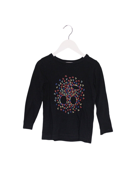 A Black Long Sleeve Tops from Bonpoint in size 3T for girl. (Front View)