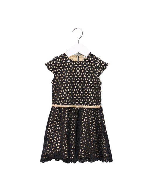 A Black Short Sleeve Dresses from PL Kids in size 3T for girl. (Front View)