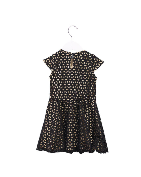 A Black Short Sleeve Dresses from PL Kids in size 3T for girl. (Back View)