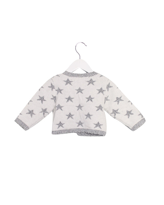 A White Cardigans from Chickeeduck in size 12-18M for girl. (Back View)