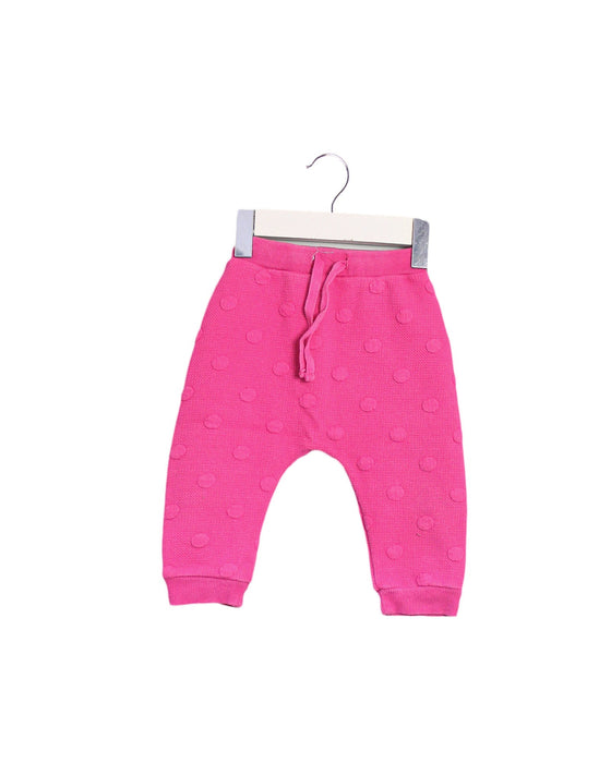 A Pink Sweatpants from Seed in size 3-6M for girl. (Front View)