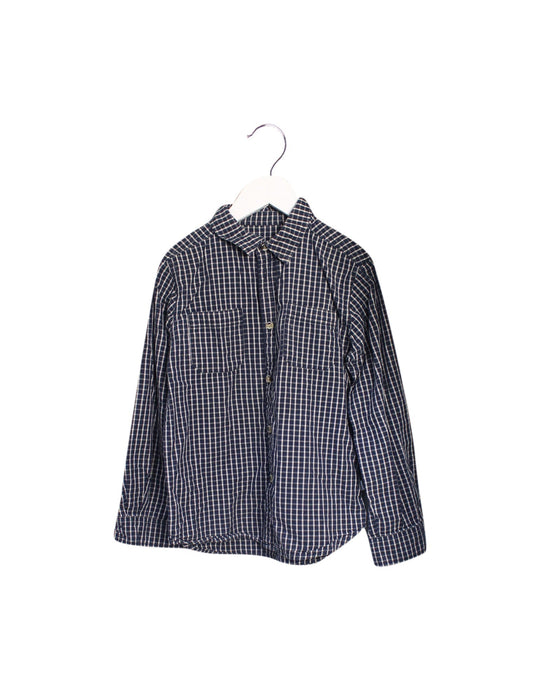 A Navy Shirts from Wheat in size 8Y for boy. (Front View)