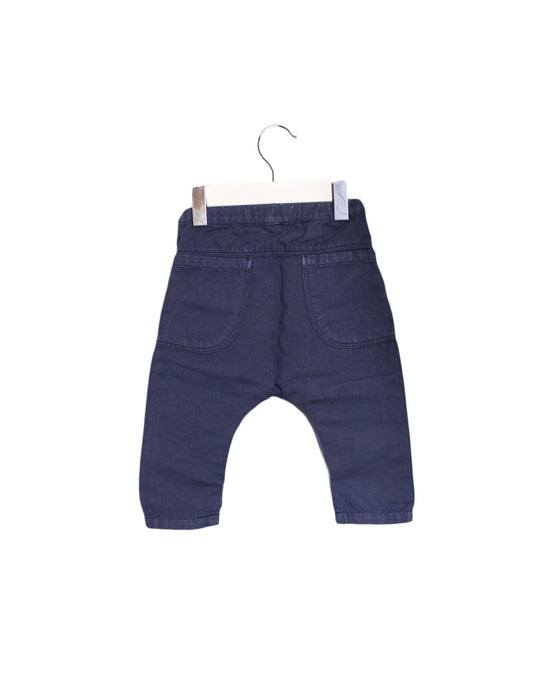 A Navy Casual Pants from Arsène et les pipelettes in size 6-12M for boy. (Back View)