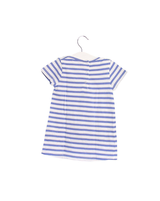 A Blue Short Sleeve Dresses from Cadet Rousselle in size 3-6M for girl. (Back View)