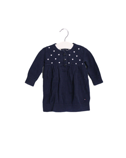 A Navy Knit Sweaters from Tommy Hilfiger in size 3-6M for girl. (Front View)