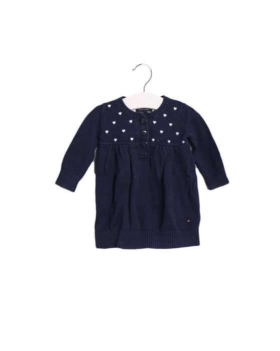 A Navy Knit Sweaters from Tommy Hilfiger in size 3-6M for girl. (Front View)