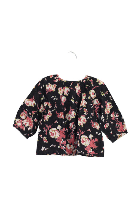 A Black Long Sleeve Tops from Bonpoint in size 6-12M for girl. (Front View)