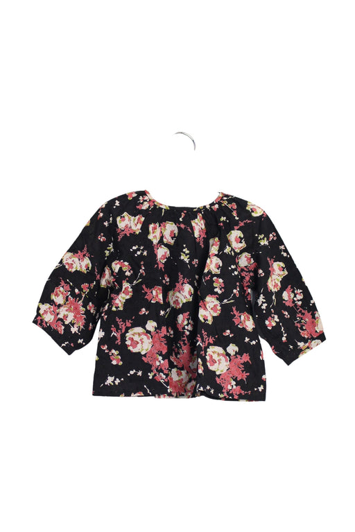 A Black Long Sleeve Tops from Bonpoint in size 6-12M for girl. (Front View)