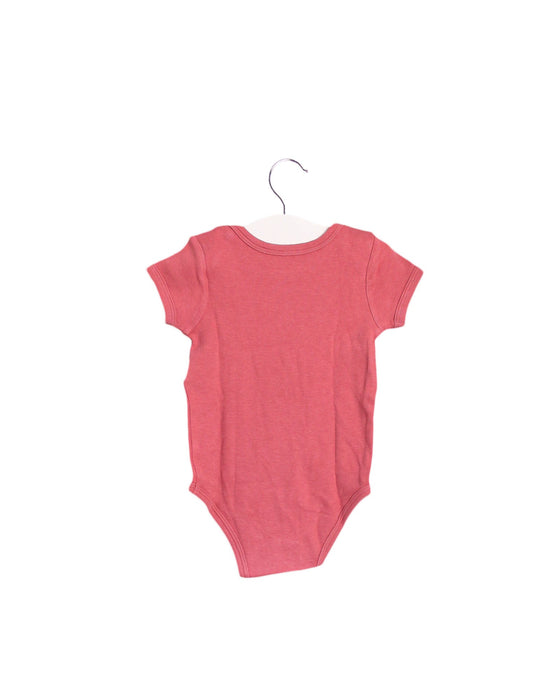 A Red Short Sleeve Bodysuits from Vertbaudet in size 6-12M for girl. (Back View)