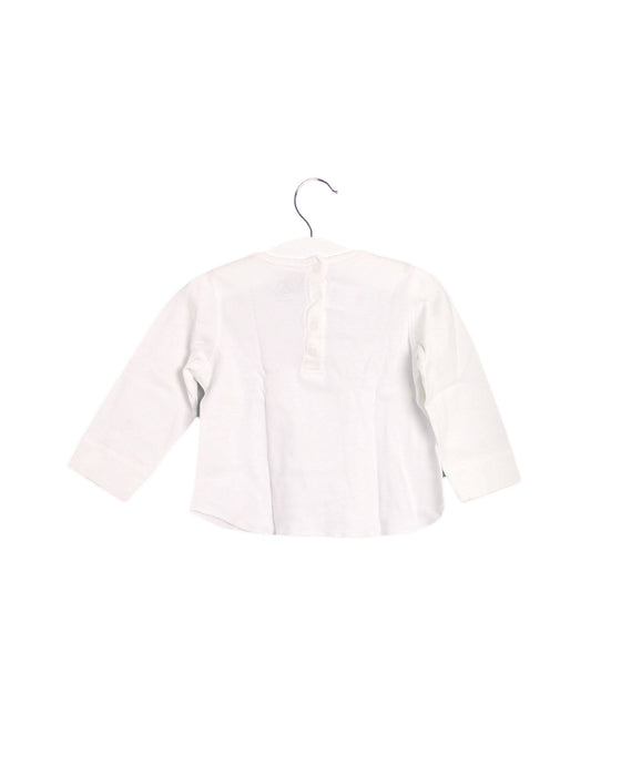 A White Long Sleeve Tops from Petit Bateau in size 6-12M for neutral. (Back View)