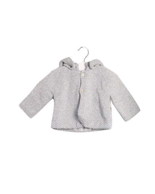 A Grey Cardigans from Tartine et Chocolat in size 0-3M for boy. (Front View)