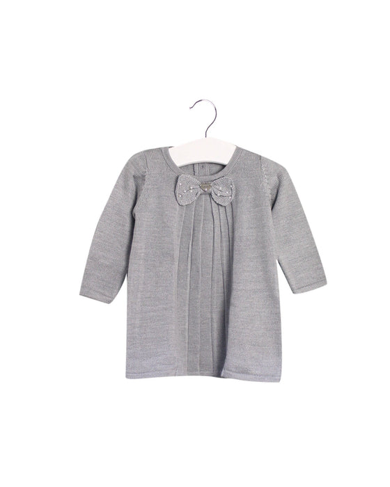 A Grey Sweater Dresses from Liu Jo in size 3-6M for girl. (Front View)