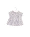 A White Short Sleeve Tops from Petit Bateau in size 3-6M for girl. (Front View)