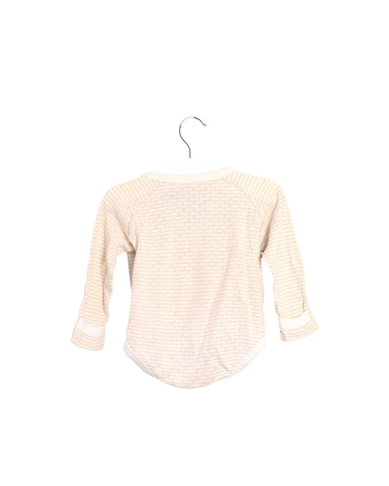 A Beige Long Sleeve Bodysuits from Natures Purest in size 0-3M for girl. (Back View)