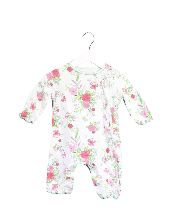 A Green Long Sleeve Jumpsuits from Mides in size 3-6M for girl. (Front View)