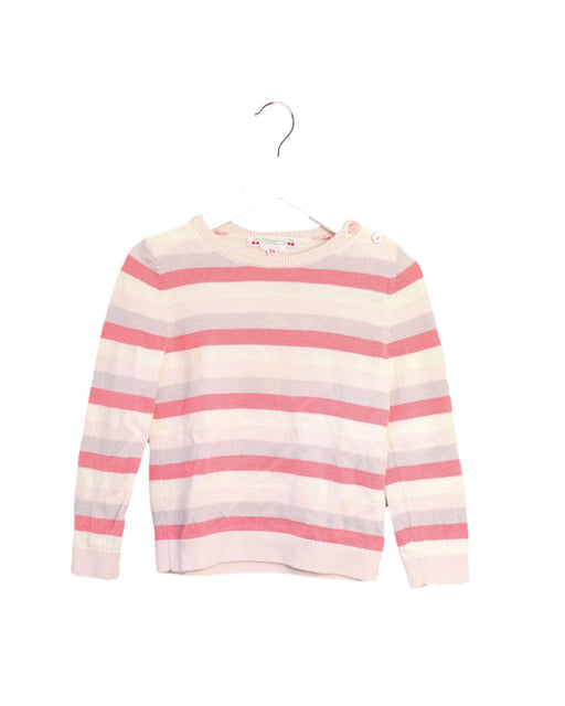 A Pink Knit Sweaters from Bonpoint in size 3T for girl. (Front View)
