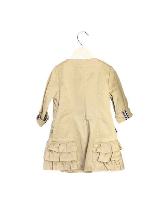A Beige Coats from Nicholas & Bears in size 3T for girl. (Back View)