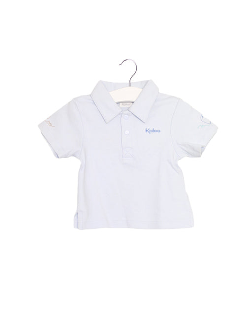 A Blue Short Sleeve Polos from Kaloo in size 3-6M for boy. (Front View)