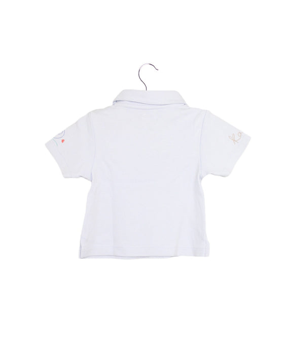 A Blue Short Sleeve Polos from Kaloo in size 3-6M for boy. (Back View)