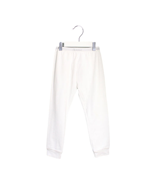A White Sweatpants from Aigle in size 8Y for girl. (Front View)