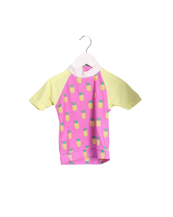 A Pink Rash Guards from Platypus in size 6-12M for girl. (Front View)