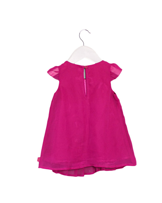 A Pink Short Sleeve Dresses from Baker by Ted Baker in size 0-3M for girl. (Back View)