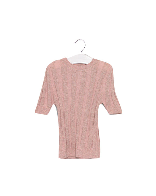 A Pink Knit Sweaters from Velveteen in size 6T for girl. (Front View)