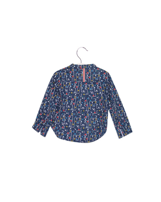 A Navy Shirts from Velveteen in size 12-18M for boy. (Back View)