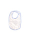 A White Bibs from Purebaby in size O/S for boy. (Front View)