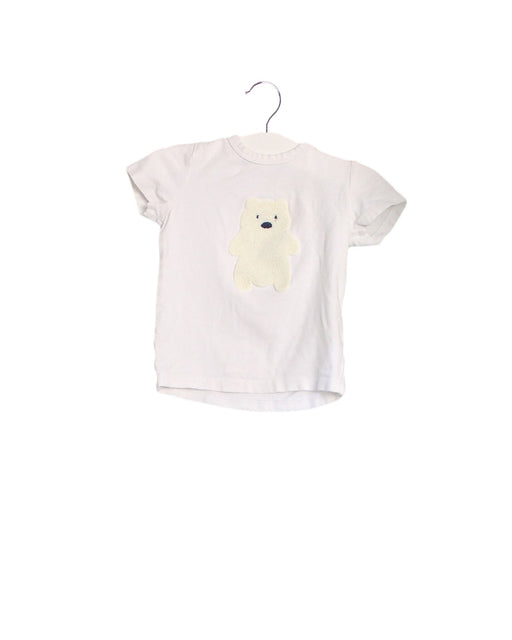 A White Short Sleeve T Shirts from Seed in size 6-12M for girl. (Front View)