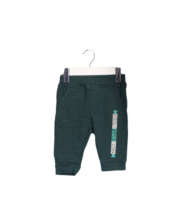 A Green Sweatpants from Boboli in size 3-6M for boy. (Front View)
