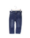 A Blue Jeans from 3Pommes in size 6-12M for boy. (Front View)