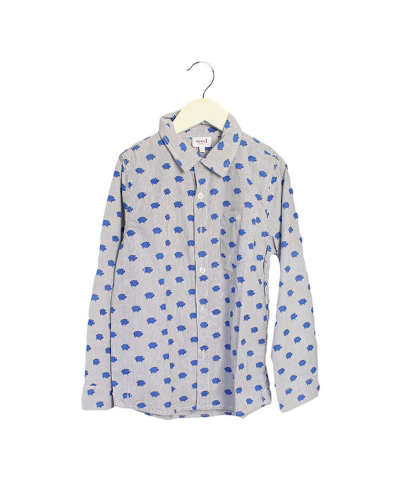 A Grey Shirts from Seed in size 7Y for boy. (Front View)