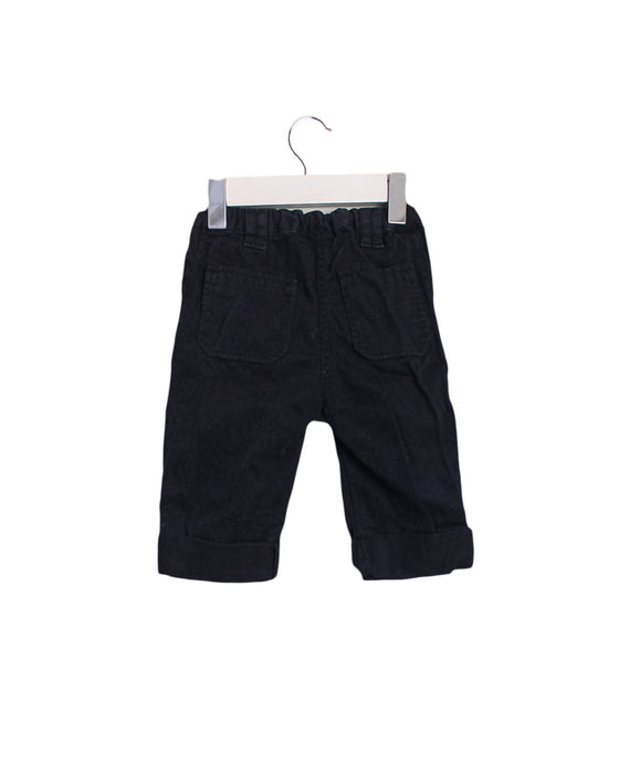 A Navy Casual Pants from Petit Bateau in size 3-6M for boy. (Back View)