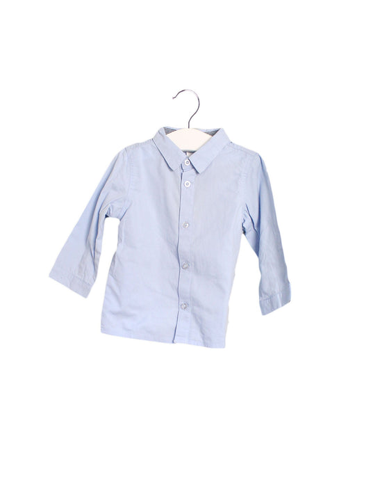 A Blue Shirts from Vertbaudet in size 6-12M for boy. (Front View)