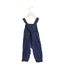 A Navy Long Overalls from Petit Bateau in size 3-6M for boy. (Back View)