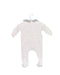A White Onesies from Nanos in size 0-3M for girl. (Back View)