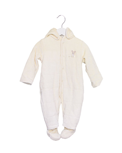 A Ivory Snowsuits from Natures Purest in size 3-6M for girl. (Front View)