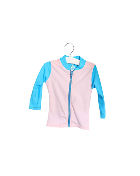 A Pink Rash Guards from Platypus in size 6-12M for girl. (Front View)