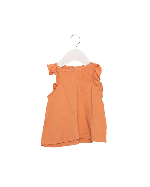 A Orange Sleeveless Tops from Seed in size 3-6M for girl. (Front View)