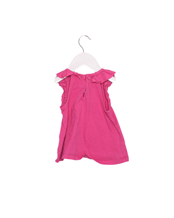 A Pink Sleeveless Tops from Seed in size 3-6M for girl. (Back View)